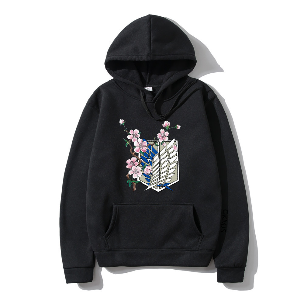Japanese Anime Graphic Hoodies Womens Attack on Titan Pullover Sweatshirt Ms Winter fleece Hip Hop Hoody Sweat Femme Clothing, Black
Japanese Anime Graphic Hoodies Womens Attack on Titan Pullover Sweatshirt Ms Winter fleece Hip Hop Hoody Sweat Femme Clothing, Black