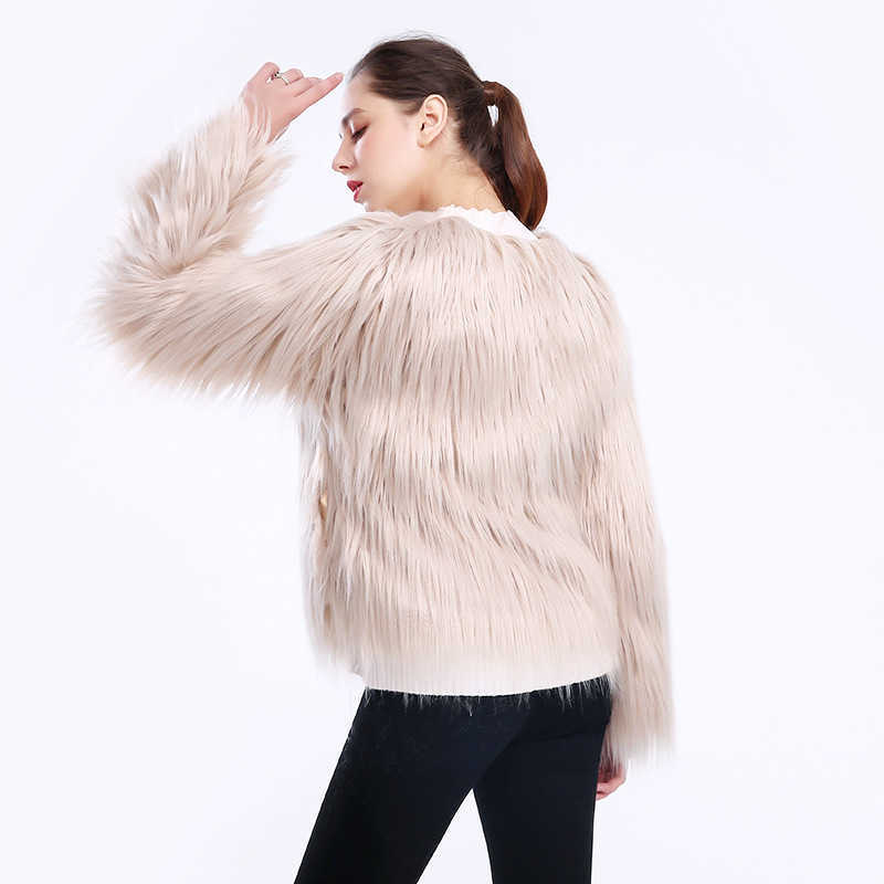 LN0 fur coats for women jacket women coats furry womens coat winter coat 211019