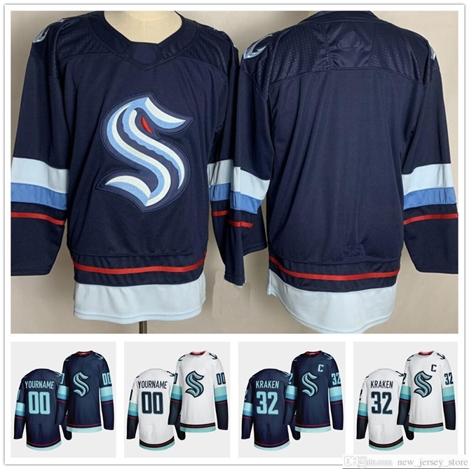 96 2020 2021 Season Seattle Kraken Jerseys 32th New Team 32 KRAKEN 21 KRAKEN 22 Jack Flaherty 100% Stitched Man Women Kids Youth Hockey Jersey