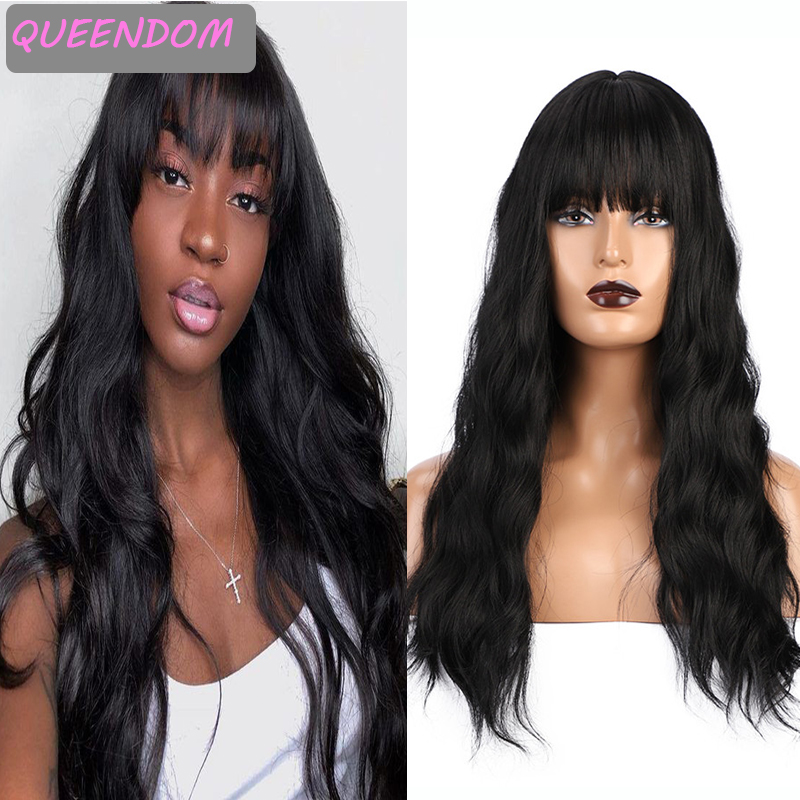 long body wave synthetic hair wig with bangs 24 inches natural wave wigs for black women heat resistant fiber lolita cosplay wig
long body wave synthetic hair wig with bangs 24 inches natural wave wigs for black women heat resistant fiber lolita cosplay wig