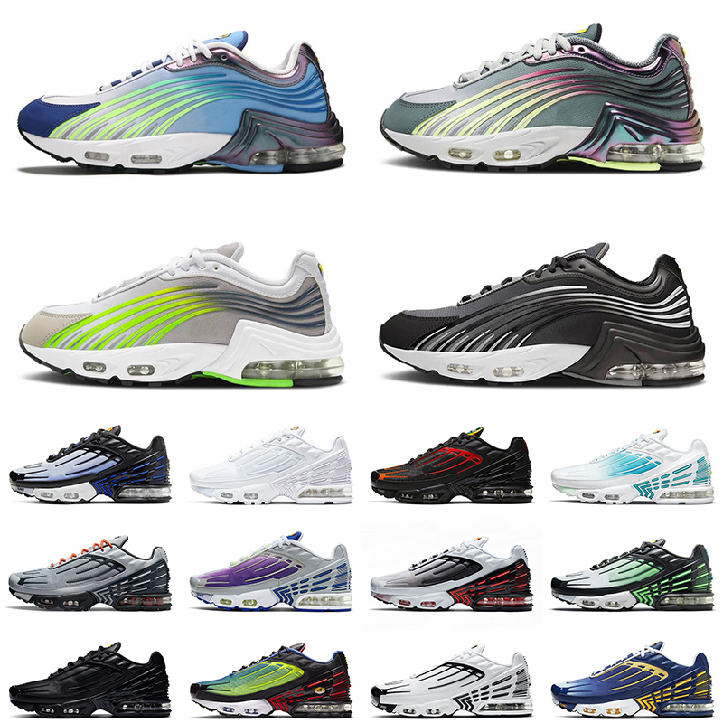 2021 Arrival Tn 3 III Tuned Plus 2 Cushions Running Shoes Valor Blue Royal Neon Mens Womens Obsiddian ALL White Trainers Sneaker, Shown
2021 Arrival Tn 3 III Tuned Plus 2 Cushions Running Shoes Valor Blue Royal Neon Mens Womens Obsiddian ALL White Trainers Sneaker, Shown
