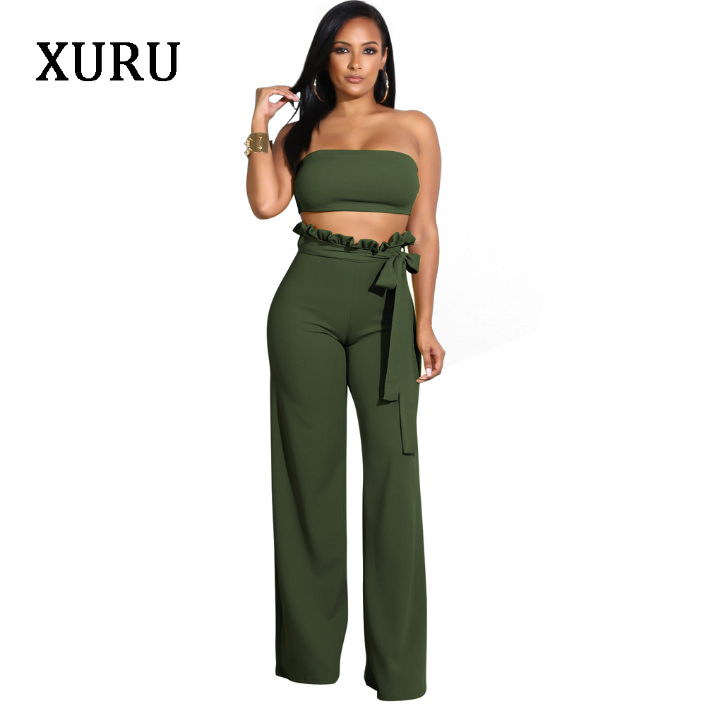 XURU White Black Blue Women Off Shoulder Jumpsuits Strapless Short Top + Wide Leg Pants Two Piece Set Belted Jumpsuits, Dark-blue
XURU White Black Blue Women Off Shoulder Jumpsuits Strapless Short Top + Wide Leg Pants Two Piece Set Belted Jumpsuits, Dark-blue