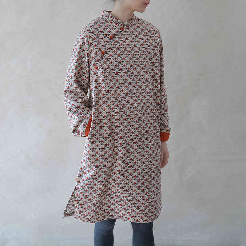 Johnature Long Sleeve Dresses Corduroy Chinese Style Stand Cheongsam For Women Print Floral Spring Vintage A-Line Dress 210521, Multi
Johnature Long Sleeve Dresses Corduroy Chinese Style Stand Cheongsam For Women Print Floral Spring Vintage A-Line Dress 210521, Multi