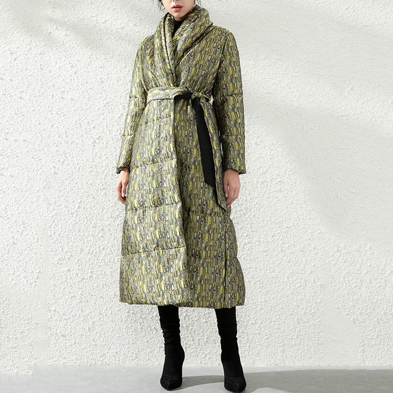 Plus Size White Duck Down Jacket Women Clothes Winter European Slim Print Vintage Thickened Warm V-neck Long Puffer Coat Female, Green
Plus Size White Duck Down Jacket Women Clothes Winter European Slim Print Vintage Thickened Warm V-neck Long Puffer Coat Female, Green