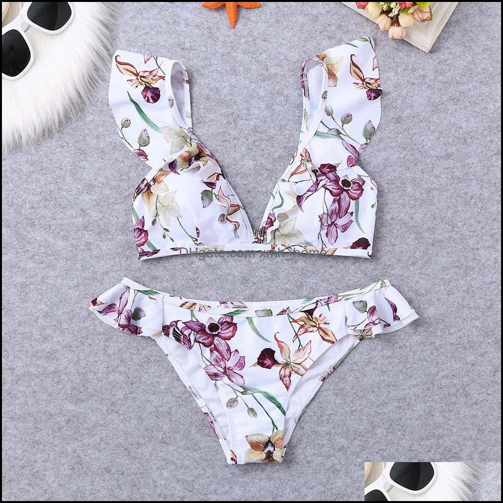 Bikinis Equipment Sports & Outdoorswomen Flower Printer Ruffle Set Swimming Two-Piece Bathing Suits Badmode Beach Pak Brazilian Bikini Maill
Bikinis Equipment Sports & Outdoorswomen Flower Printer Ruffle Set Swimming Two-Piece Bathing Suits Badmode Beach Pak Brazilian Bikini Maill