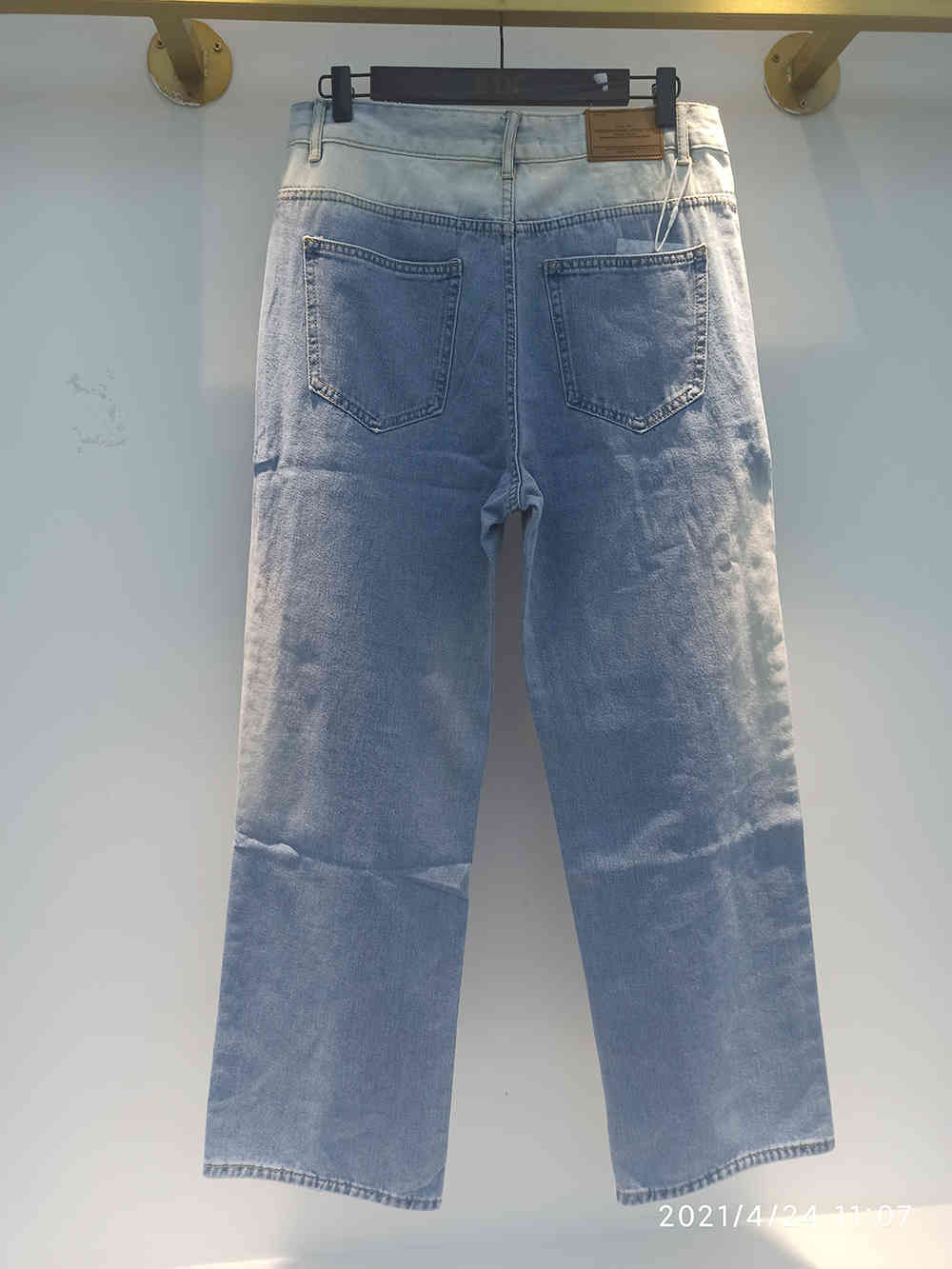 IEFB Men's Casual Jeans Pants Spring Summer Tie Dye Denim Trousers Male Wide Leg Bottoms Pantalones Hombre 9Y6285 210524