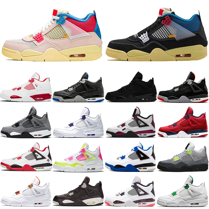 Fashion Men women Basketball Shoes 4 4s Alternate Thunder Lucid Green Rasta Cactus Jack mens trainers outdoor sports snekaers 40-47, Sail
Fashion Men women Basketball Shoes 4 4s Alternate Thunder Lucid Green Rasta Cactus Jack mens trainers outdoor sports snekaers 40-47, Sail
