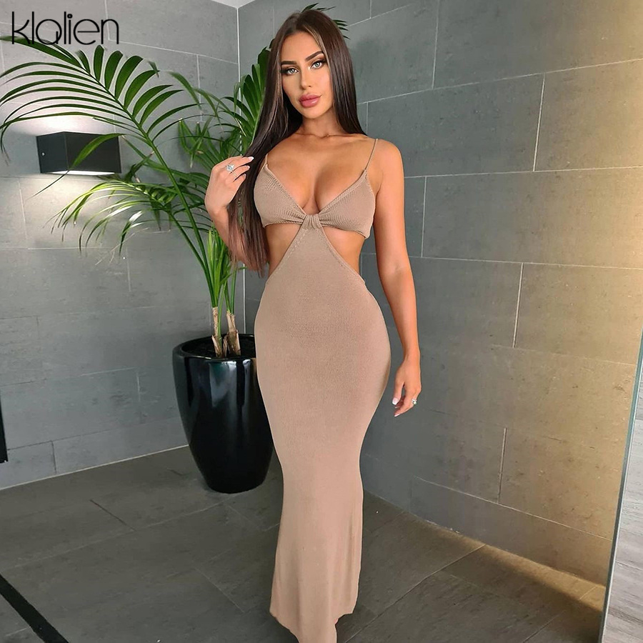 fashion hollow out v neck low chest solid rib knit ankle-length long dress women summer new party vacation dresses, Black;gray
fashion hollow out v neck low chest solid rib knit ankle-length long dress women summer new party vacation dresses, Black;gray