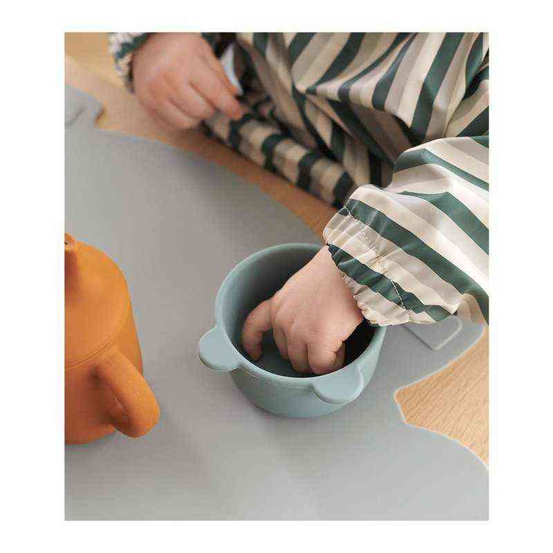 Infant Food Eating Bibs Waterproof Born Meal Aprons Adjustable Children Art Smocks Baby Feeding Clothes with Long Sleeves 211117