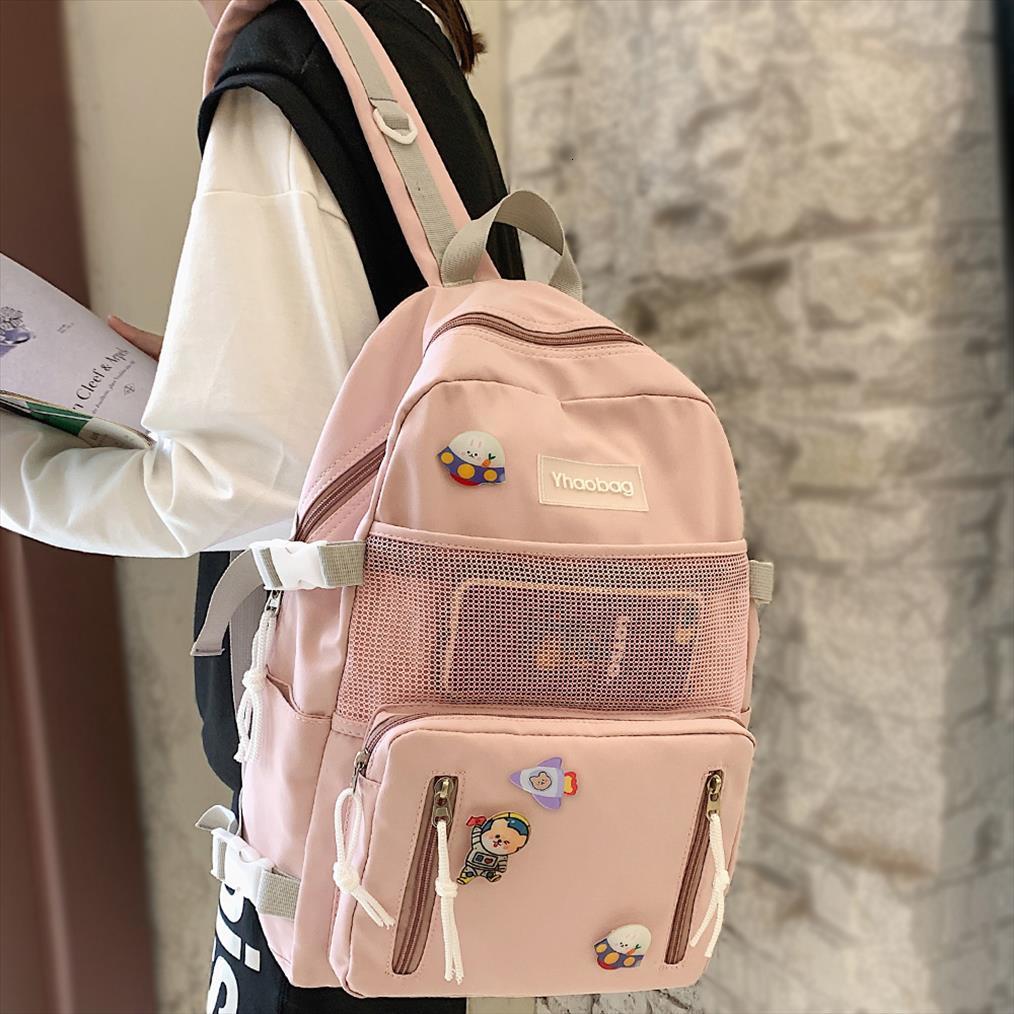 lady nylon cartoon badge backpack kawaii female school bag girl book cute women student net fashion trendy
lady nylon cartoon badge backpack kawaii female school bag girl book cute women student net fashion trendy