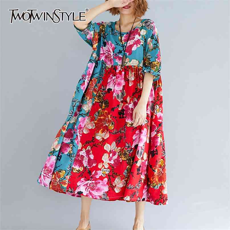 Print Hit Color Floral Dress For Women O Neck Short Sleeve Loose Casual Dresses Female Fashion Clothing Summer 210520, Aspicture
Print Hit Color Floral Dress For Women O Neck Short Sleeve Loose Casual Dresses Female Fashion Clothing Summer 210520, Aspicture