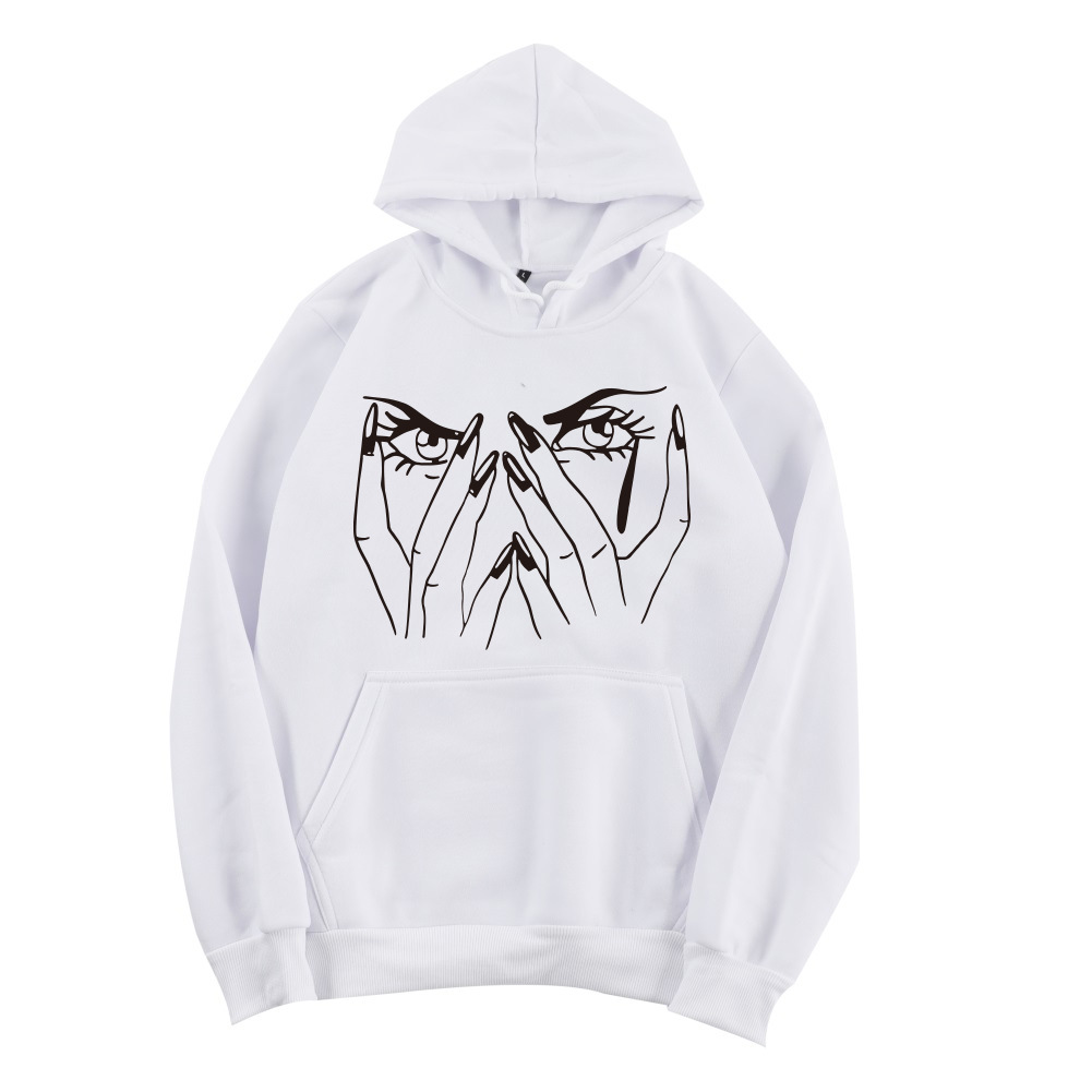 Hoodie woman hands face printing autumn/winter new Korean fashion loose student cartoon print large size plus fleece jacket, Beige
Hoodie woman hands face printing autumn/winter new Korean fashion loose student cartoon print large size plus fleece jacket, Beige