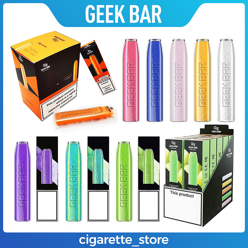 

Geek Bar Disposable Vape E cigarettes 575 Puffs GeekBar Pen 2.0ml Prefilled pods Cartridge 350mAh Battery Starter Kit VS ELF RANDM XXL elfbar 600 1500 Lux Crystal