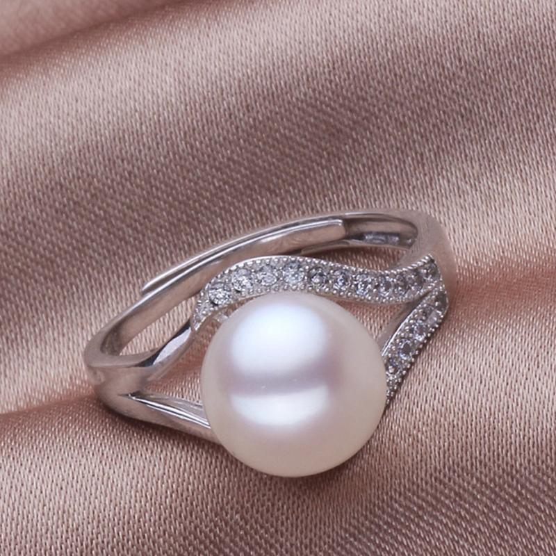 Cluster Rings MeiBaPJ 100% Real Freshwater Pearl Ring For Women 925 Sterling Silver Adjustable With 9-10mm Natural Jewelry
Cluster Rings MeiBaPJ 100% Real Freshwater Pearl Ring For Women 925 Sterling Silver Adjustable With 9-10mm Natural Jewelry