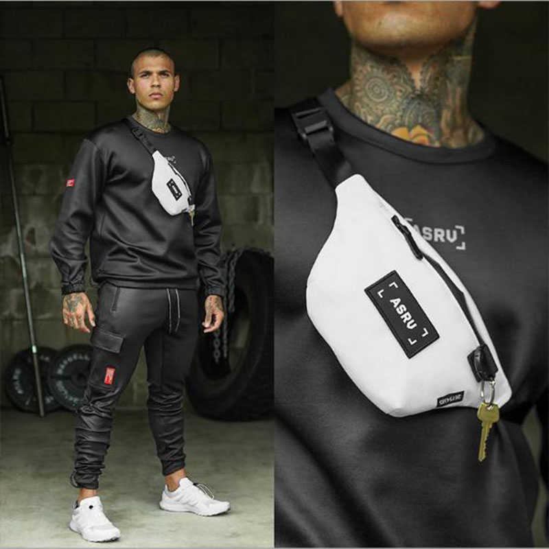 Canvas sport Fanny pack for men's leisure outdoor fitness men's and women's bag Fanny pack travel belt leg bag zipper bag 210708