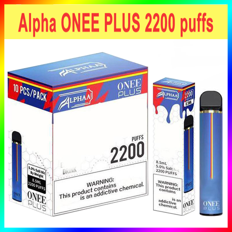 Factory Outlet Alpha Onee Plus 2200 Puffs Disposable E Cigarette VapePen Device 1100mah Battery 7.5ml Cartridge kit
Factory Outlet Alpha Onee Plus 2200 Puffs Disposable E Cigarette VapePen Device 1100mah Battery 7.5ml Cartridge kit