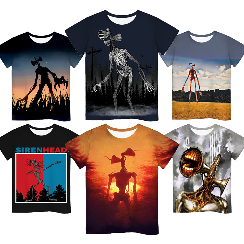 Kids Siren Head 3D Printed T Shirt Toddler Cartoon T-shirt Boys Girls Teens Short Sleeve Anime Tee Tops Summer Children Clothes
Kids Siren Head 3D Printed T Shirt Toddler Cartoon T-shirt Boys Girls Teens Short Sleeve Anime Tee Tops Summer Children Clothes