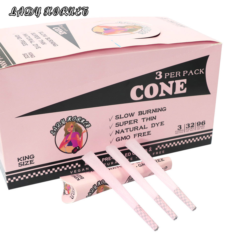 HORNET 110MM Pink Paper LADY HORNET Tapered Finished Horn Tube Rolling Paper Smoke Pipe King Size for Tobacco
HORNET 110MM Pink Paper LADY HORNET Tapered Finished Horn Tube Rolling Paper Smoke Pipe King Size for Tobacco