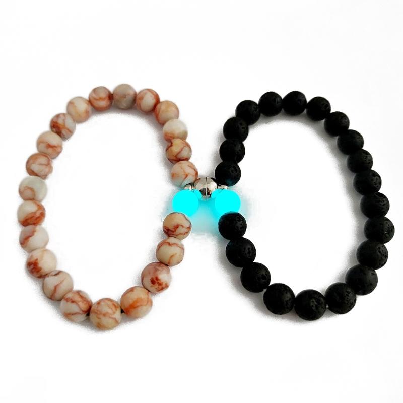 Beaded, Strands Magnetic Couples Bracelets Luminous Connecting Mutual Attraction Relationship Matching Bracelet For Friendship
Beaded, Strands Magnetic Couples Bracelets Luminous Connecting Mutual Attraction Relationship Matching Bracelet For Friendship