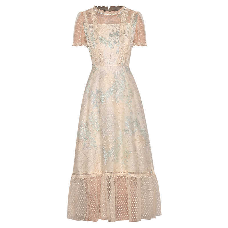 HIGH QUALITY est Designer Fashion Women' Short Sleeve Embroidery Gauze Midi Dress 210526, Light green
HIGH QUALITY est Designer Fashion Women' Short Sleeve Embroidery Gauze Midi Dress 210526, Light green