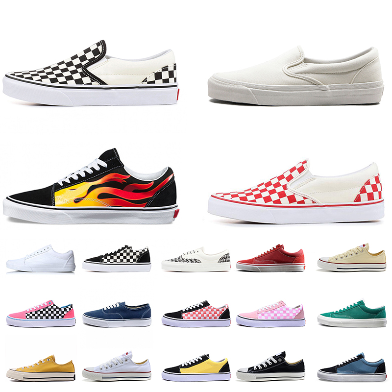 Women Mens Chessboard Van Canvas Shoes Classic Slip-On Old Skool OFF THE WALL SK8-HI Fear Of God Yacht Club Skateboard Trainers White Black Outdoor Sports Sneakers, A1
Women Mens Chessboard Van Canvas Shoes Classic Slip-On Old Skool OFF THE WALL SK8-HI Fear Of God Yacht Club Skateboard Trainers White Black Outdoor Sports Sneakers, A1
