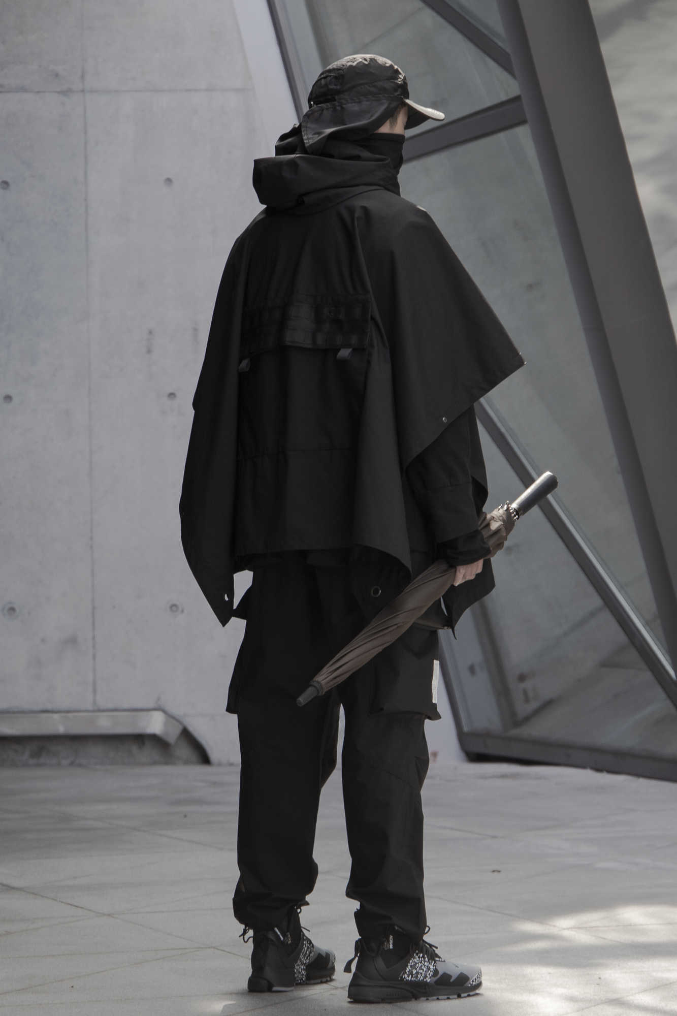 raincoat windproof waterproof techwear ninjawear darkwear outdoor whrs 210820