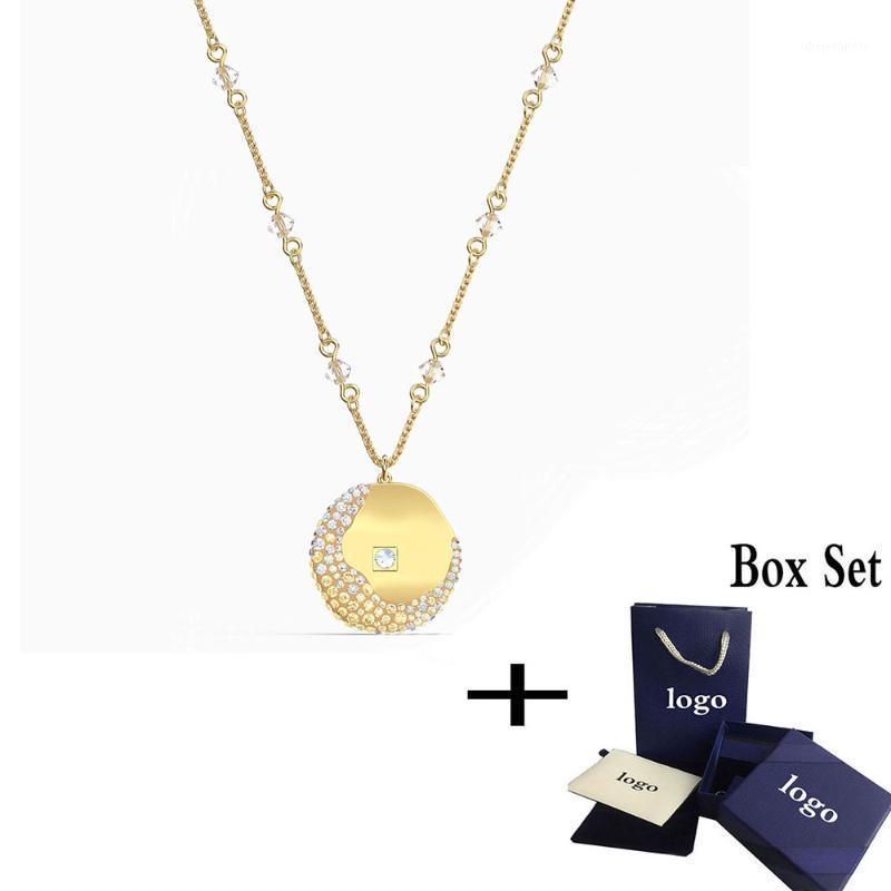 Summer Gold Color Coin Pendant Girls Fashion Clavicle Chain Elegant Temperament Luxury Jewelry Chains
Summer Gold Color Coin Pendant Girls Fashion Clavicle Chain Elegant Temperament Luxury Jewelry Chains
