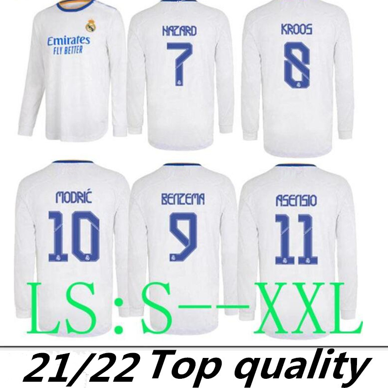 21 Long sleev Madrid Soccer Jersey 2022 2021 HAZARD Home KROOS ISCO Modric Football uniform Adult man Goalkeeper Soccer shirt sleev
21 Long sleev Madrid Soccer Jersey 2022 2021 HAZARD Home KROOS ISCO Modric Football uniform Adult man Goalkeeper Soccer shirt sleev