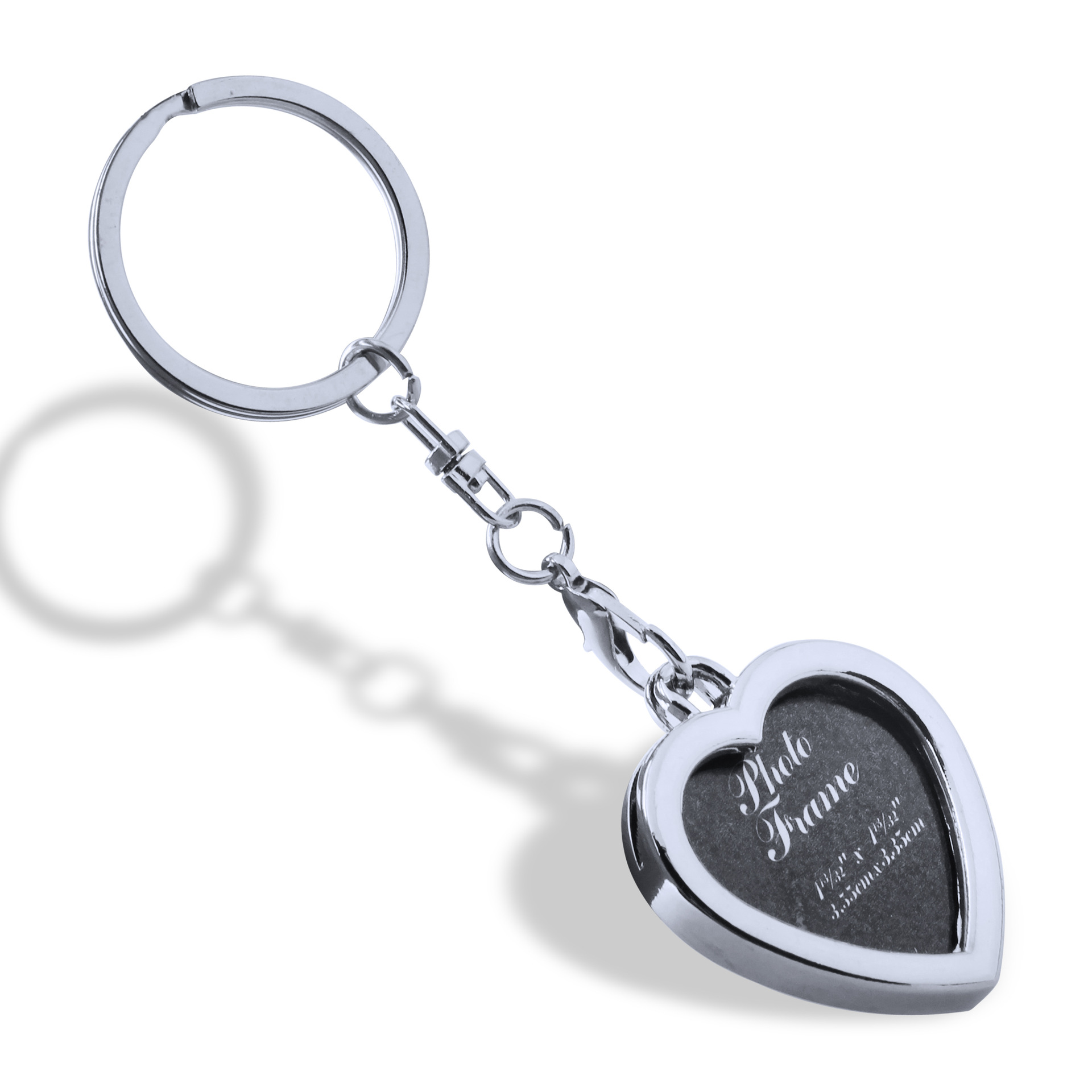 wholesale Personality creative hollow metal photo frame keychain couple keychain pendant holiday custom commemorative key pendants