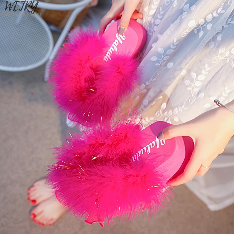 Slippers 2021 Fur Flat Shoes Women Home Fluffy Sliders Comfort With Feathers Furry Summer Flats Sweet Ladies, Black
Slippers 2021 Fur Flat Shoes Women Home Fluffy Sliders Comfort With Feathers Furry Summer Flats Sweet Ladies, Black