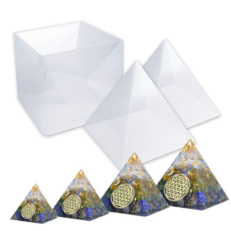 Large Hars Mallen Let's Hars Piramide Malls, Hars Silicone Malls For Diy Orgonite Orgone Piramide, Orgonite Jewelry, great For