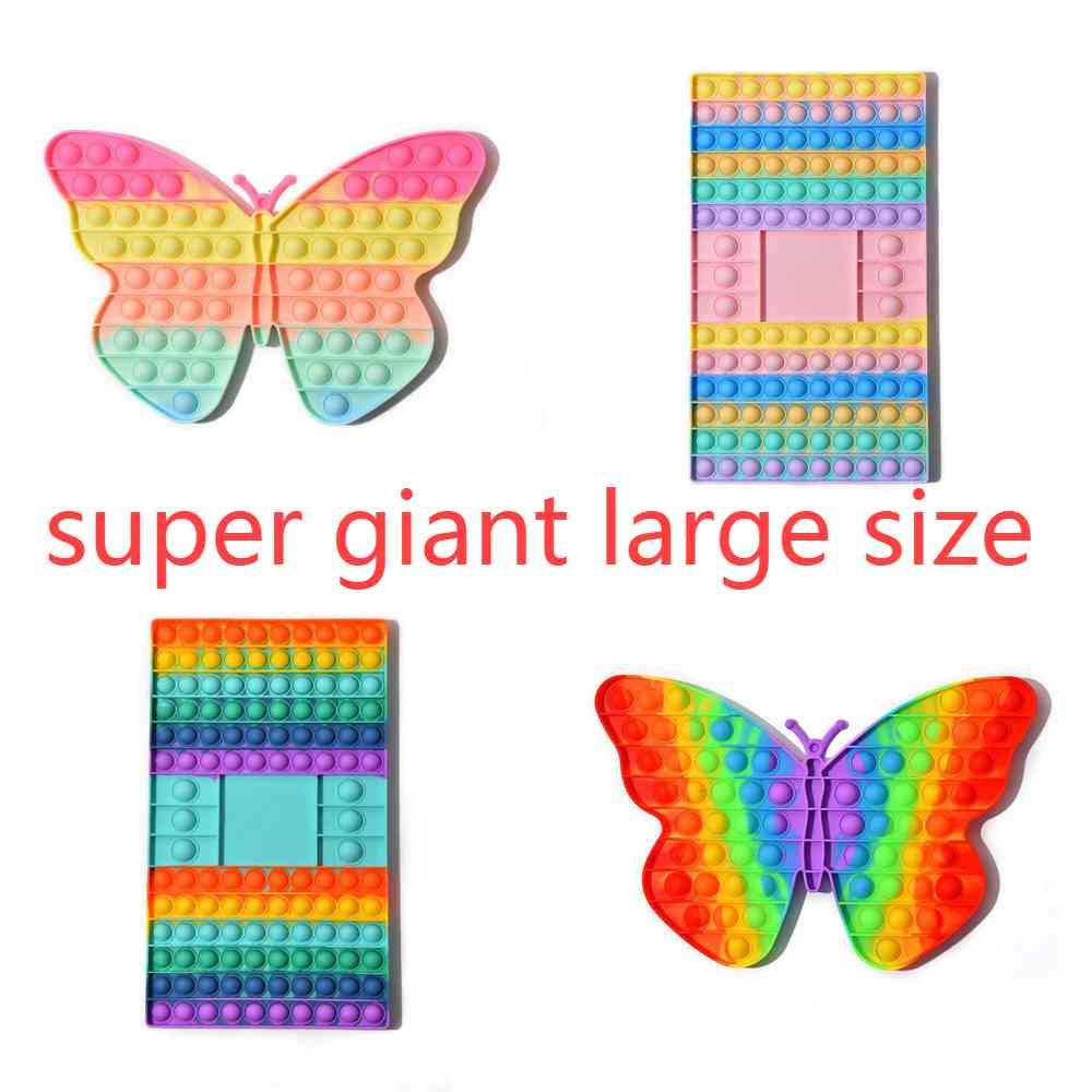 Super Large 32CM giant rainbow push bubbles board mega jumbo 30CM butterfly chessboard sensory fidget finger poo-its puzzle toys family kids game
Super Large 32CM giant rainbow push bubbles board mega jumbo 30CM butterfly chessboard sensory fidget finger poo-its puzzle toys family kids game