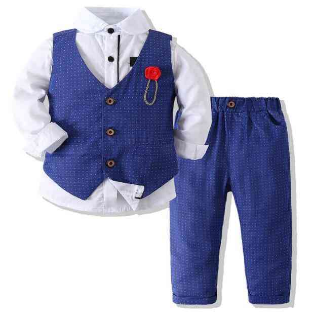 Formal Dress Toddler Clothes Cartoon Kids Girls Korean Children Boys Clothing Y1029