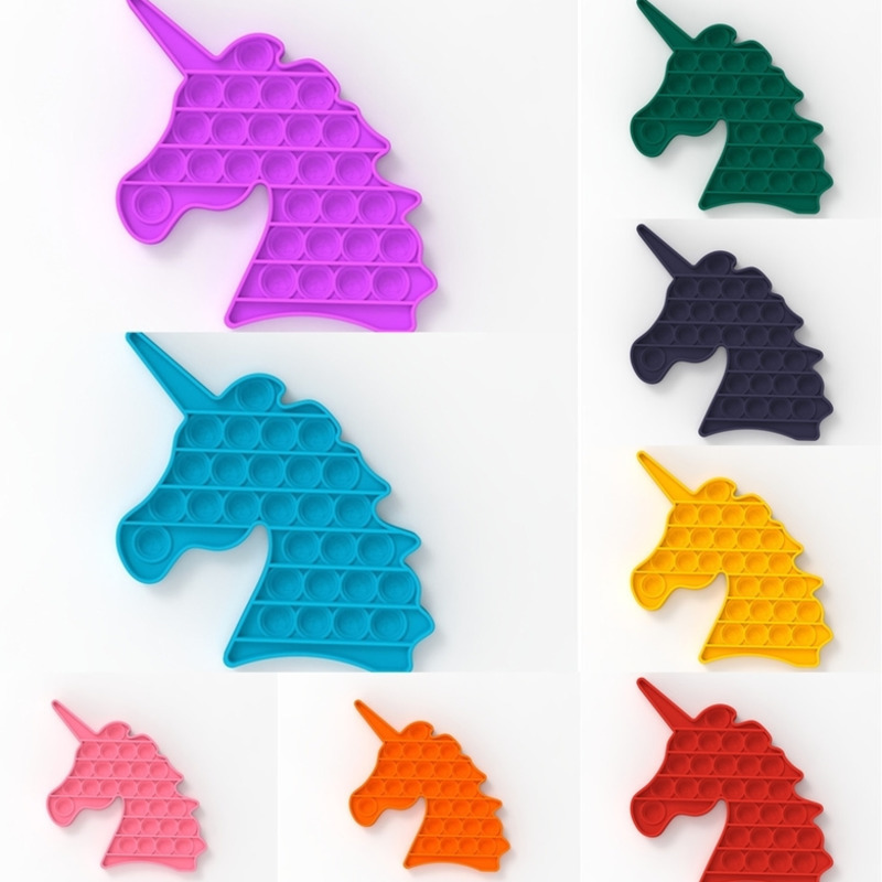 Unicorn Bubble Poppers Push Bubbles Pop Popper Fidget Toys Anxiety Stress Reliever Sensory Squeeze Silicone Ball Finger Fun Puzzle Board Gam, Blue
Unicorn Bubble Poppers Push Bubbles Pop Popper Fidget Toys Anxiety Stress Reliever Sensory Squeeze Silicone Ball Finger Fun Puzzle Board Gam, Blue
