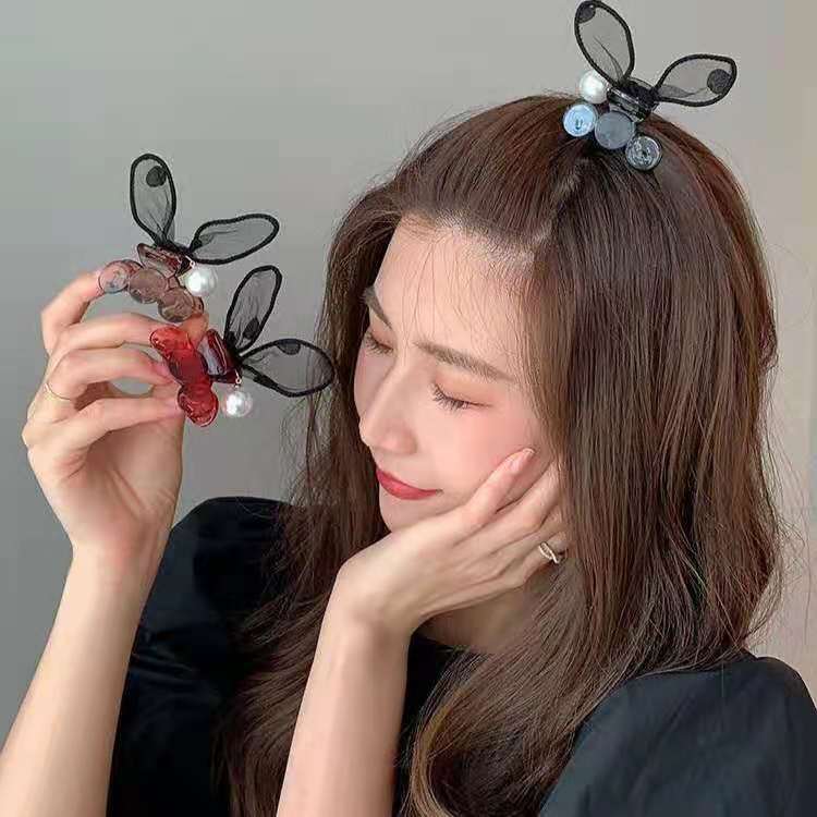 barrettes hairpin lovely rabbit ear female mesh ins net red pearl small catch clip girl broken hair bangs back of head, Golden;silver
barrettes hairpin lovely rabbit ear female mesh ins net red pearl small catch clip girl broken hair bangs back of head, Golden;silver