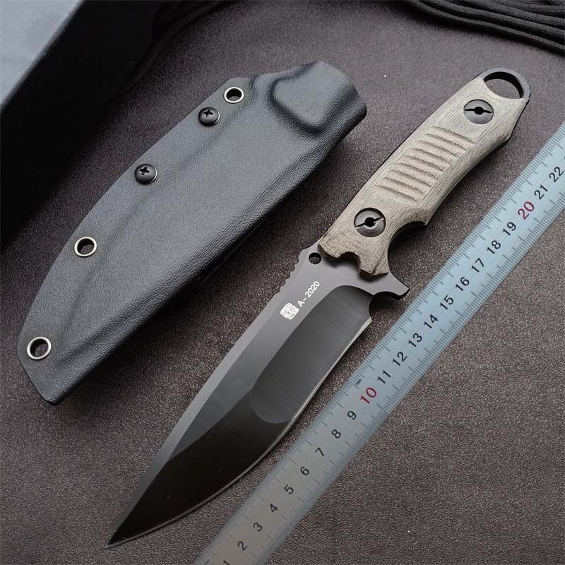 1pcs 2021 Outdoor Survival Straight Tactical Knife DC53 Black Titanium Coated Drop Point Blade Full Tang Flax Handle Knives With Kydex
1pcs 2021 Outdoor Survival Straight Tactical Knife DC53 Black Titanium Coated Drop Point Blade Full Tang Flax Handle Knives With Kydex