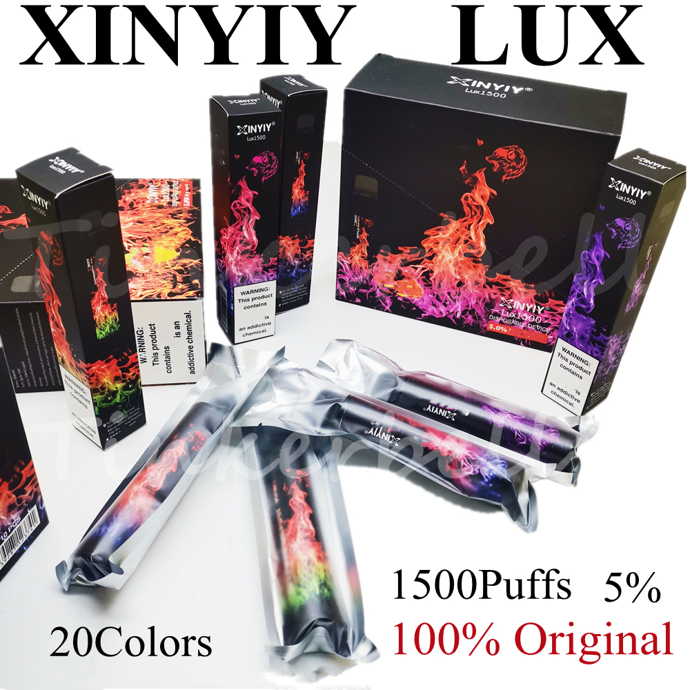 Original XINYIY LUX 1500Puffs Disposable Vape Pen E Cigarettes 5ml 20Colors 850mah Battery Device 5% VS XXL PLUS Geek Elf INFINITY
Original XINYIY LUX 1500Puffs Disposable Vape Pen E Cigarettes 5ml 20Colors 850mah Battery Device 5% VS XXL PLUS Geek Elf INFINITY