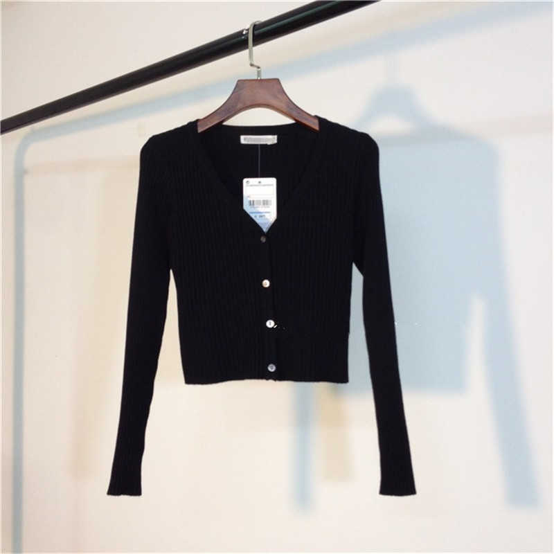 Autumn ly Patchwork Women Cardigans Fashion Slim Ladies Knitted Sweater Long Sleeve Buttons Sweater Pull Femme 10266 210528wtt