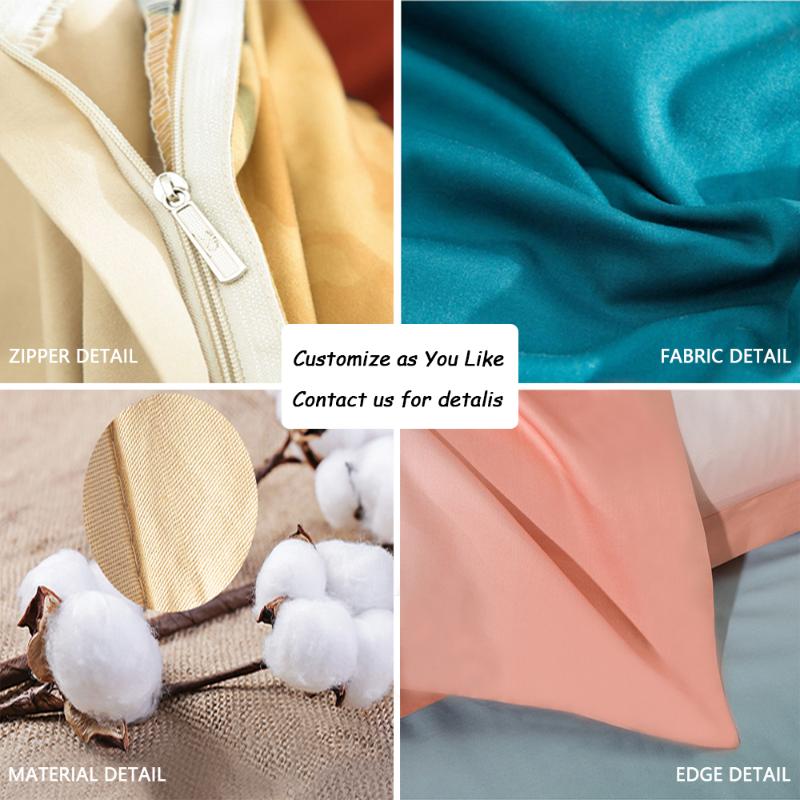 Cute Dolphin Duvet Cover Child Bedspread Twin Size Bedding Set Brushed Fabric Luxury Home Textile 3pcs Flat PillowCase Sets