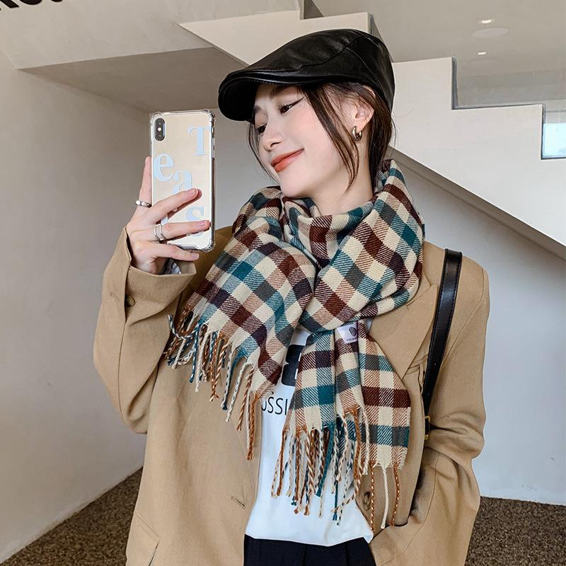 Scarves 2021 Korean Winter Imitation Cashmere College Style Women's Scarf Warm And Thickened Decoration Dual-purpose External Shawl
Scarves 2021 Korean Winter Imitation Cashmere College Style Women's Scarf Warm And Thickened Decoration Dual-purpose External Shawl