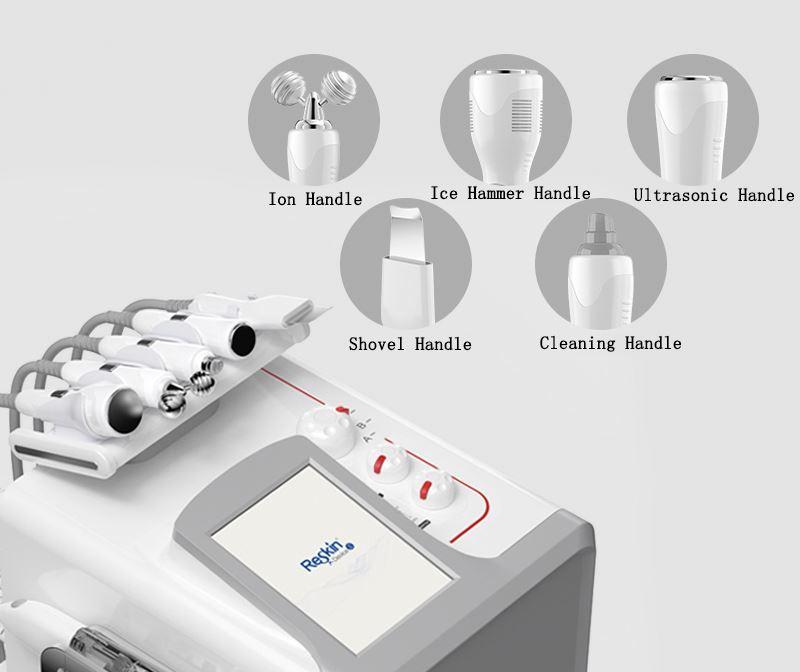Professional Vertical facial rejuvenation water oxygen jet peel machine Face deep cleaning and lifting Massage Equipment