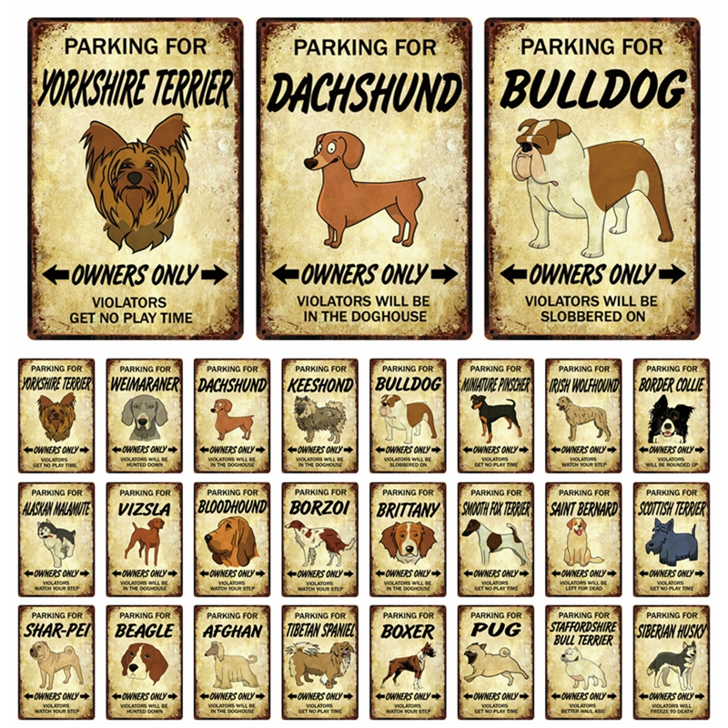 Pet Bulldog Husky Beagle Boxer Pug Collie Metal Sign Tin Poster Home Decor Bar Wall Art Painting 20*30 CM Size Dy79
Pet Bulldog Husky Beagle Boxer Pug Collie Metal Sign Tin Poster Home Decor Bar Wall Art Painting 20*30 CM Size Dy79