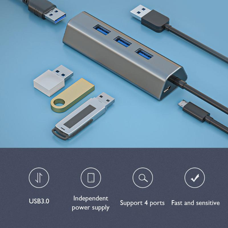 Hubs USB Adapter Splitter 3.0 HUB 4 Port Ultra Slim Data Flash Drives For PC Laptop Computer Accessories 
Hubs USB Adapter Splitter 3.0 HUB 4 Port Ultra Slim Data Flash Drives For PC Laptop Computer Accessories