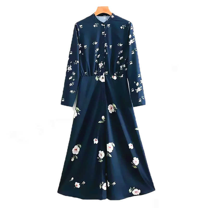 ZA Flowers Print Maxi Dress Women Oversized Long Sleeve Dresses Front Hidden Button Closure Elegant Office Wear Long Dress 210602, As picture
ZA Flowers Print Maxi Dress Women Oversized Long Sleeve Dresses Front Hidden Button Closure Elegant Office Wear Long Dress 210602, As picture