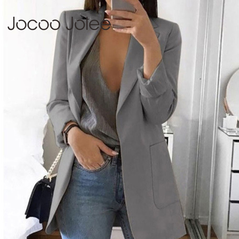 Women Fashion Elegant Jackets European Work OL Blazer Casual Suit Slim Tweed Plus Size 5XL Lady Outwear 210428