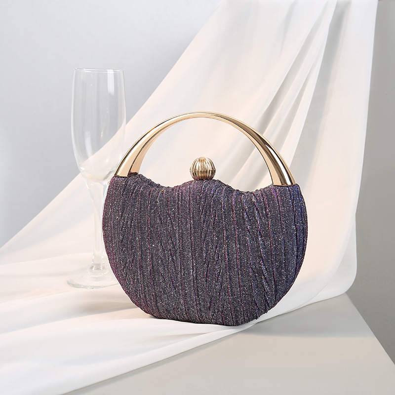 Cross-Border Hot Shiny Pleated Dinner Bag Metal Womens Handbag Small round Bag Crossbody Chain Bag Factory Direct Sales
Cross-Border Hot Shiny Pleated Dinner Bag Metal Womens Handbag Small round Bag Crossbody Chain Bag Factory Direct Sales