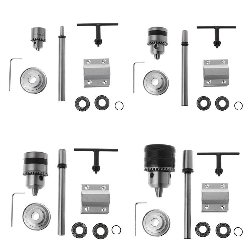 Jto/B10/B12/B16 Electric drill No Power Spindle Assembly Diy Woodworking Cutting Sliding Small rotary bench Trim belt Boor Chuck