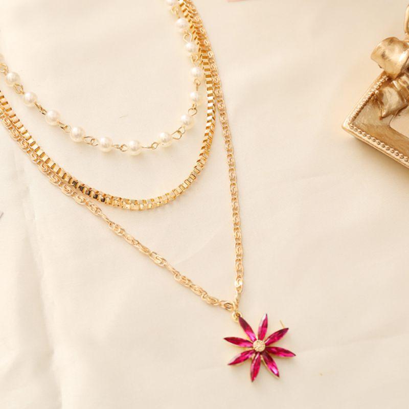 Pendant Necklaces Women Necklace Multilayered For Fashion Flower Gold Pearl Choker 2021 Trend Jewelry On The Neck Gift, Silver
Pendant Necklaces Women Necklace Multilayered For Fashion Flower Gold Pearl Choker 2021 Trend Jewelry On The Neck Gift, Silver
