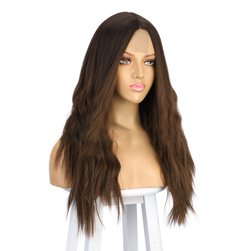 women wigs 2021 new 24inch curly hair water wave synthetic Lace Front Wigs