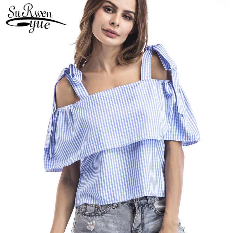 Lady casual blouse and top Fashion short shirts one word collar WomenTops Blouse Short Sleeve Shirt Top Women 3927 50 210521, Blue
Lady casual blouse and top Fashion short shirts one word collar WomenTops Blouse Short Sleeve Shirt Top Women 3927 50 210521, Blue